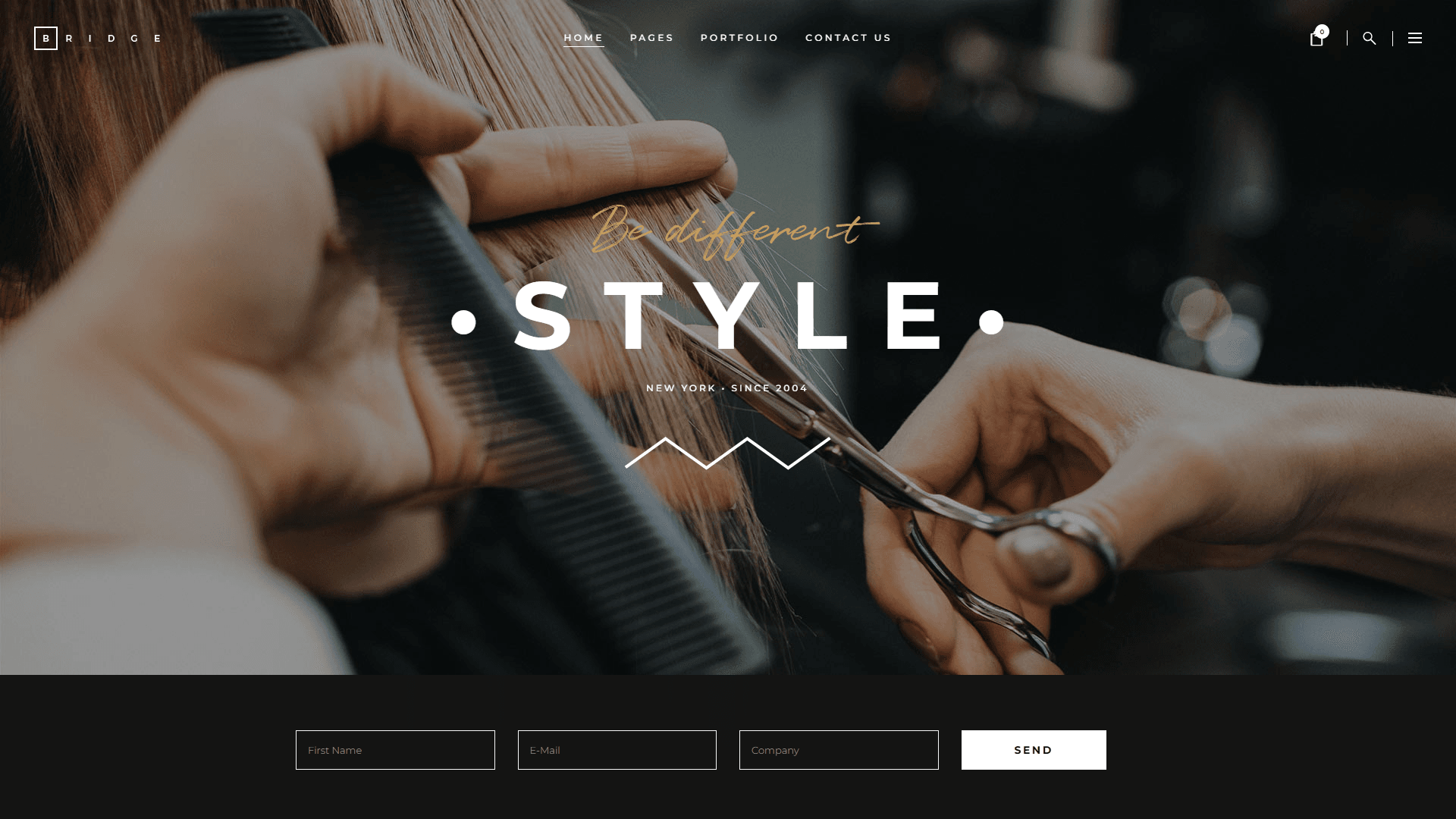 Modern Hairstylist & Salon WordPress Website