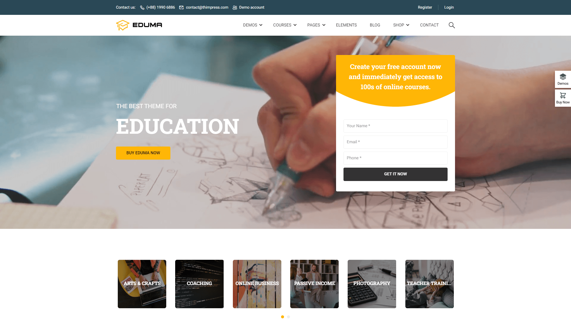 Office and School Supplies E-Commerce WordPress Website